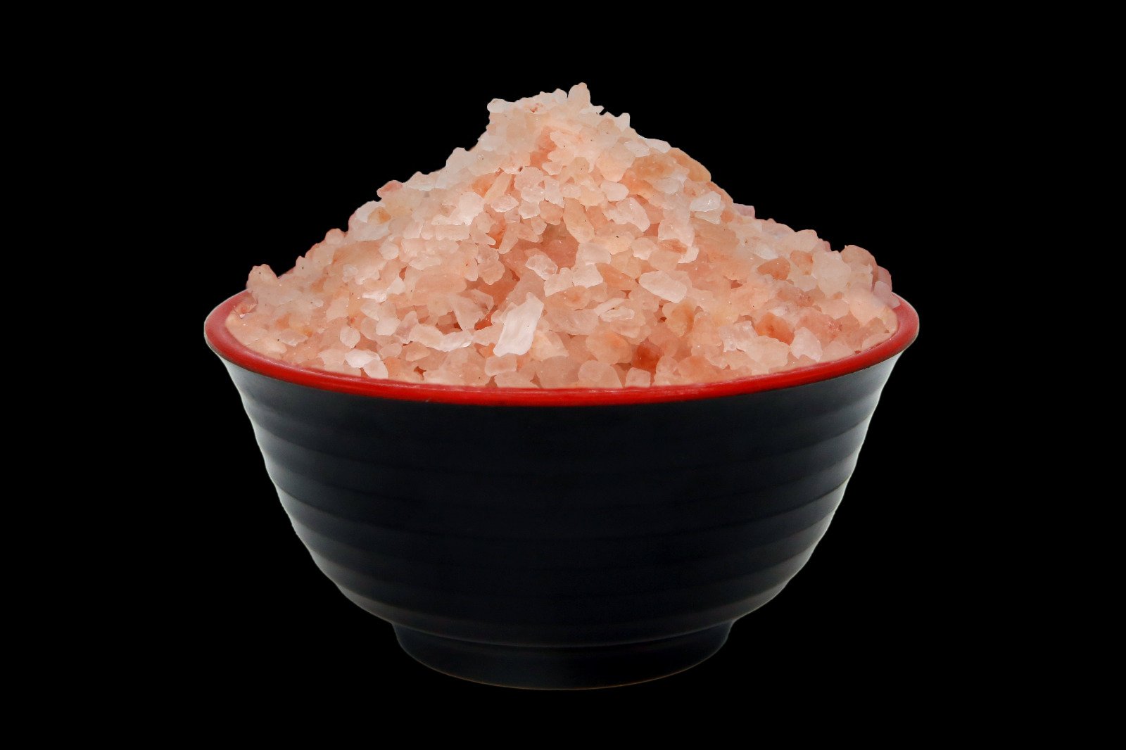 Dark Pink Granules 2–5mm Himalayan salt in a bowl