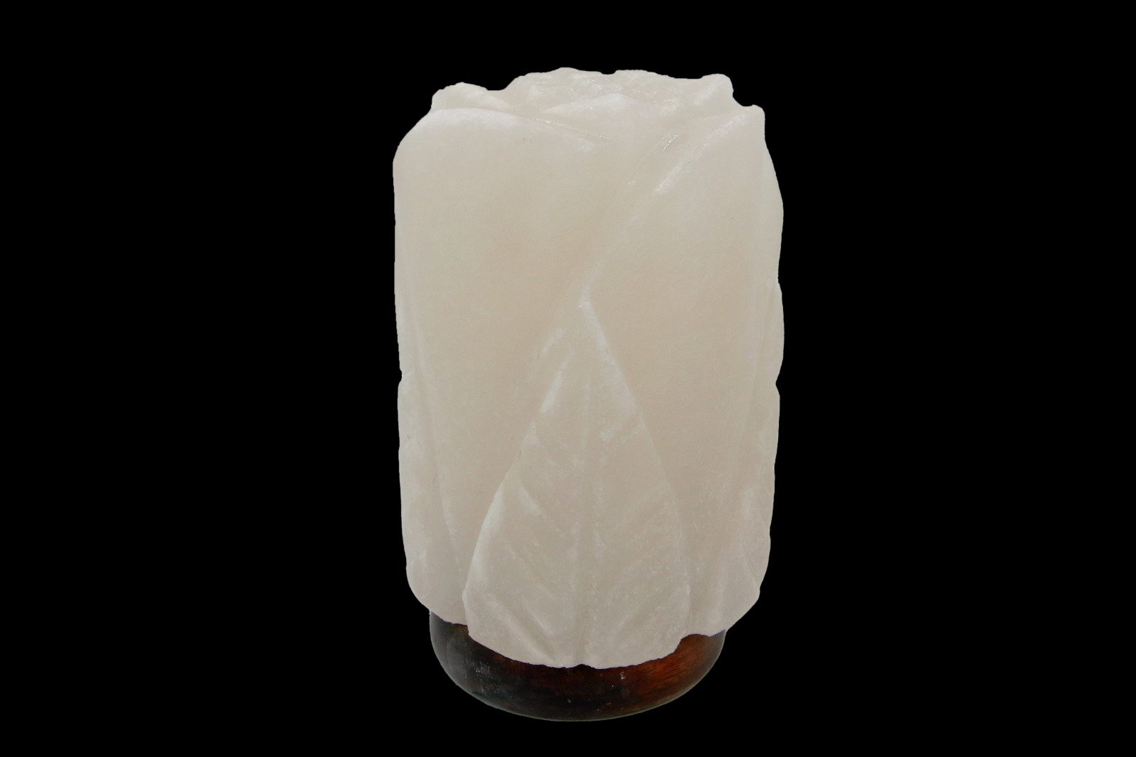Leaf-Carved Cylinder Lamp – I