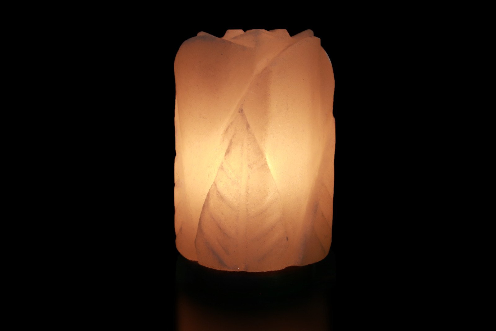 Leaf-Carved Cylinder Lamp – II