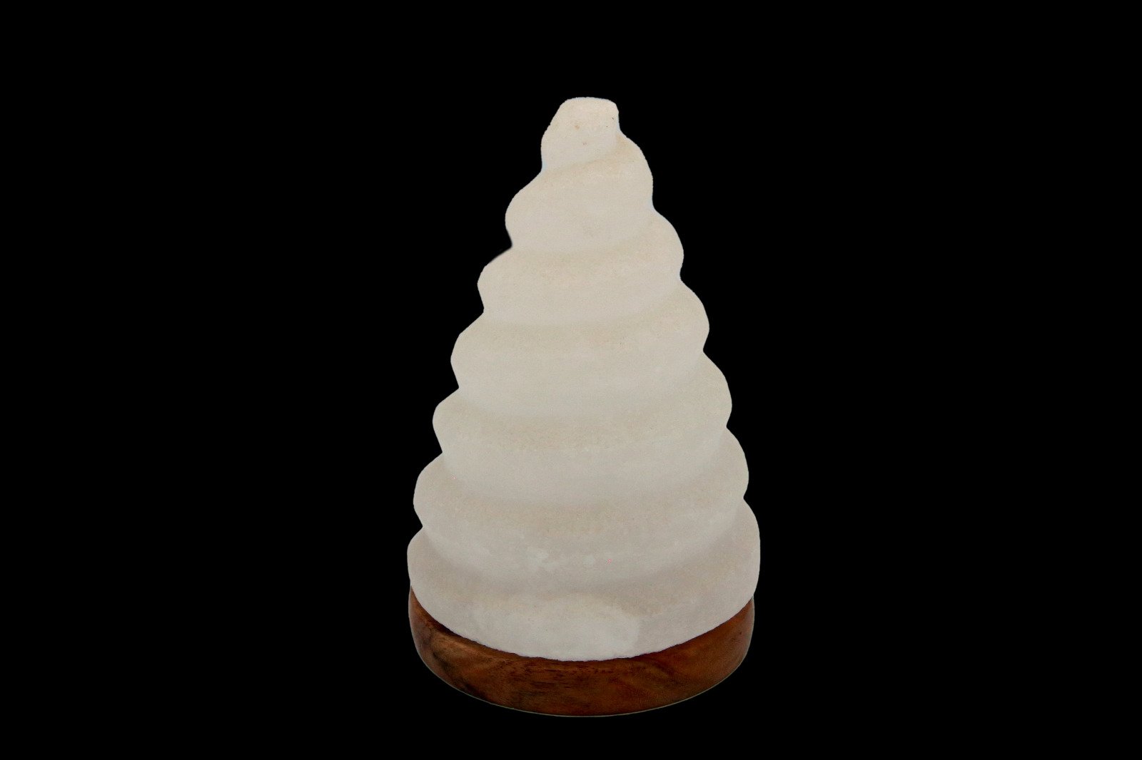 Spiral Pine Tree Lamp – White I